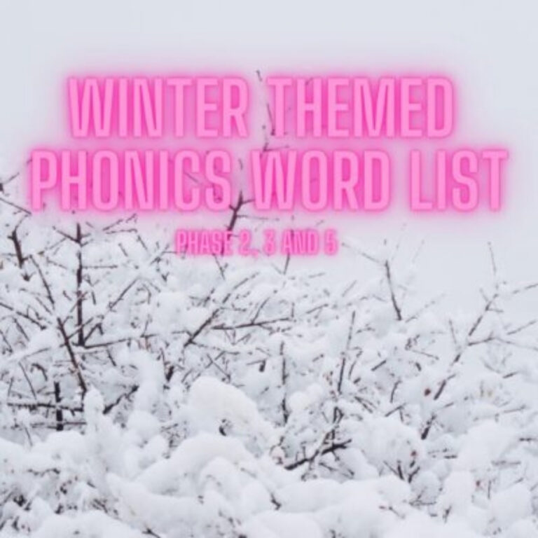 winter phonics words