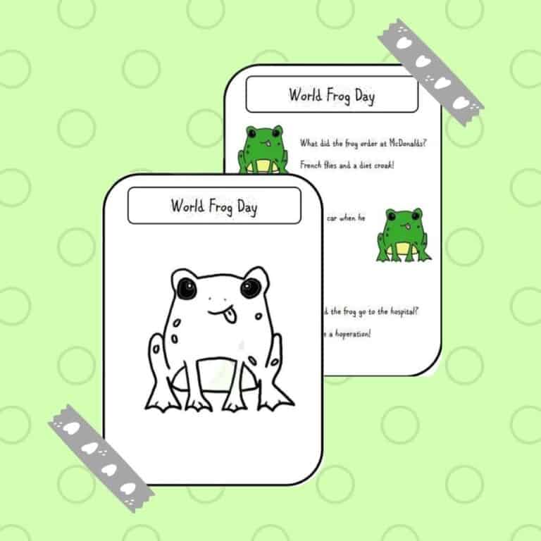 World Frog Day Free Homeschooling Printable Petal Resources