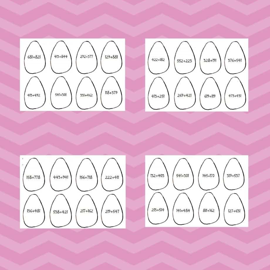Easter Maths Worksheet