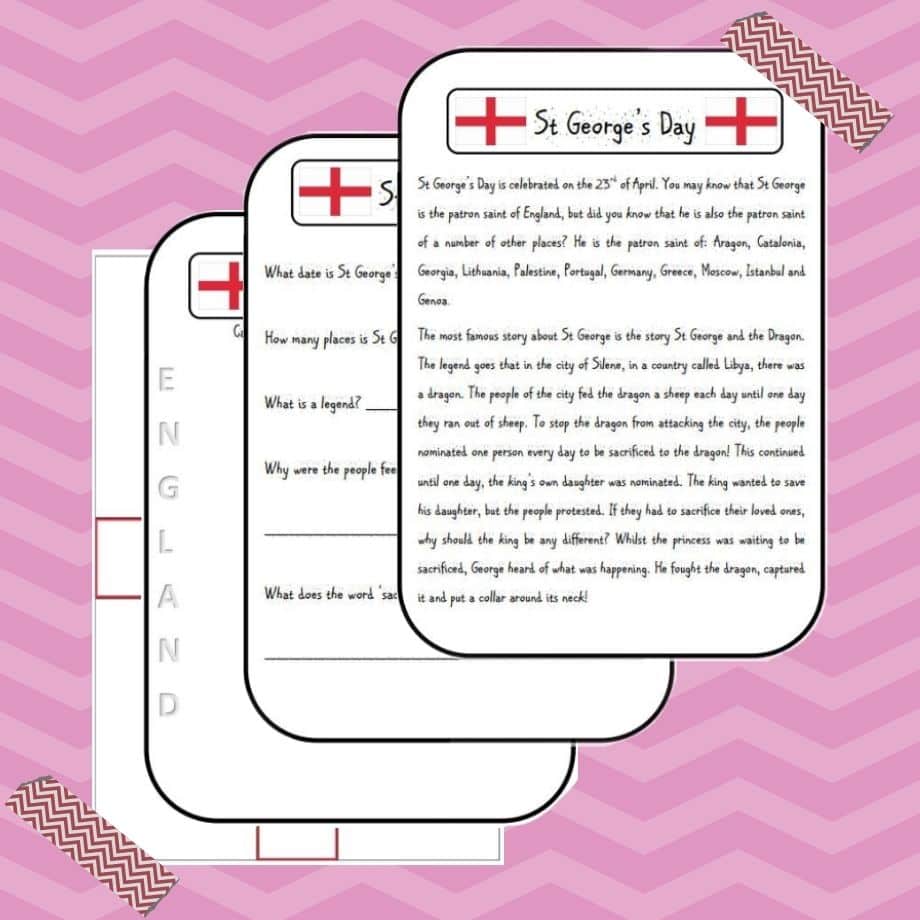 st. george's day activities for children