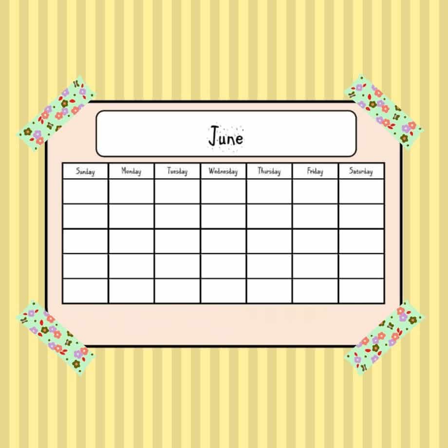 June Monthly Planner