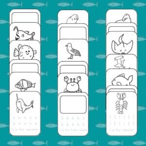 Under the Sea Phase 2 Free Letter Formation Sheet - Petal Resources