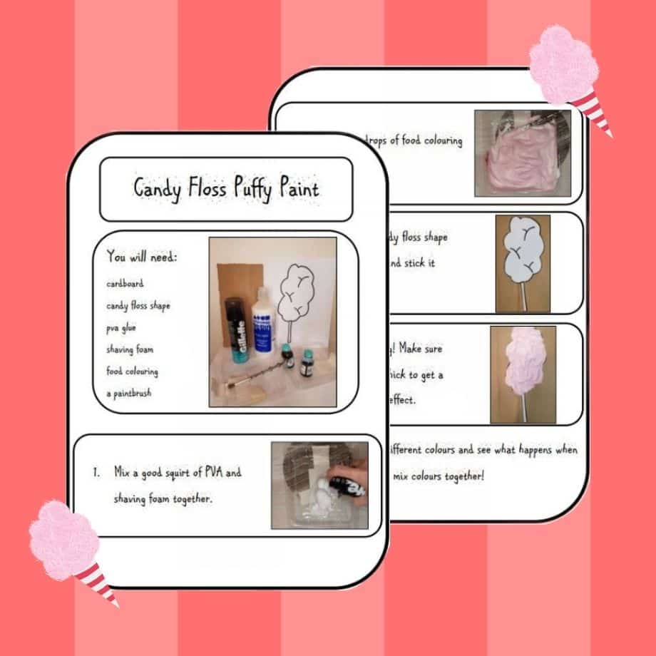 candy floss craft