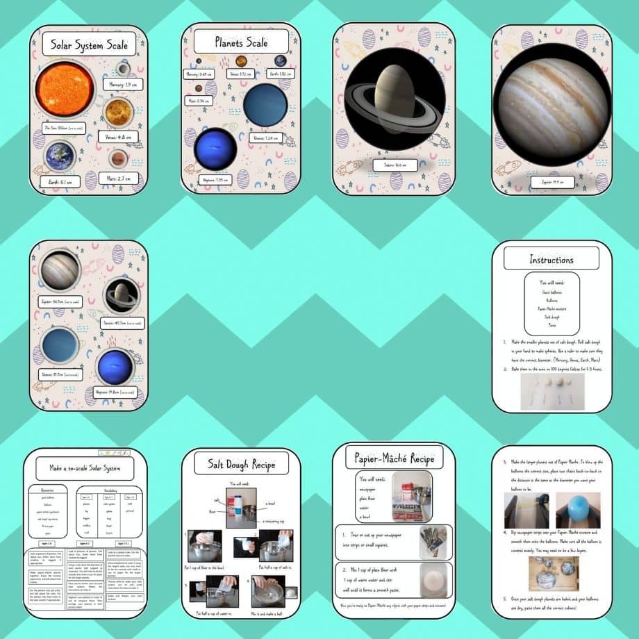 Make a to scale Solar System Model