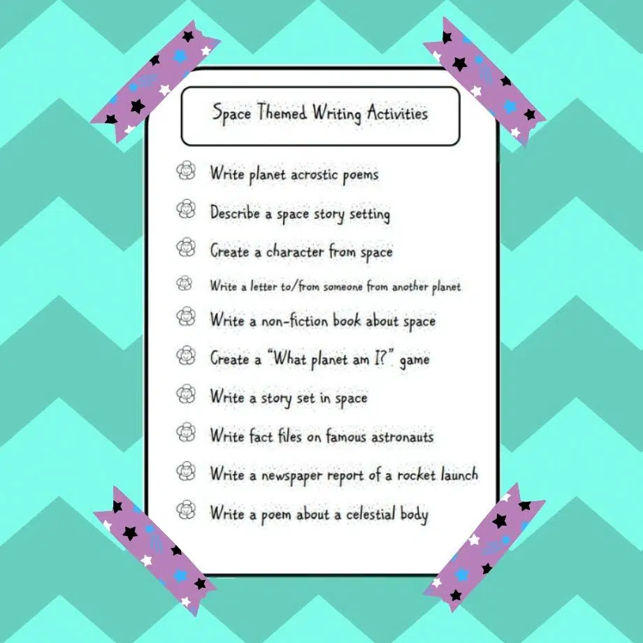 Space Themed Writing