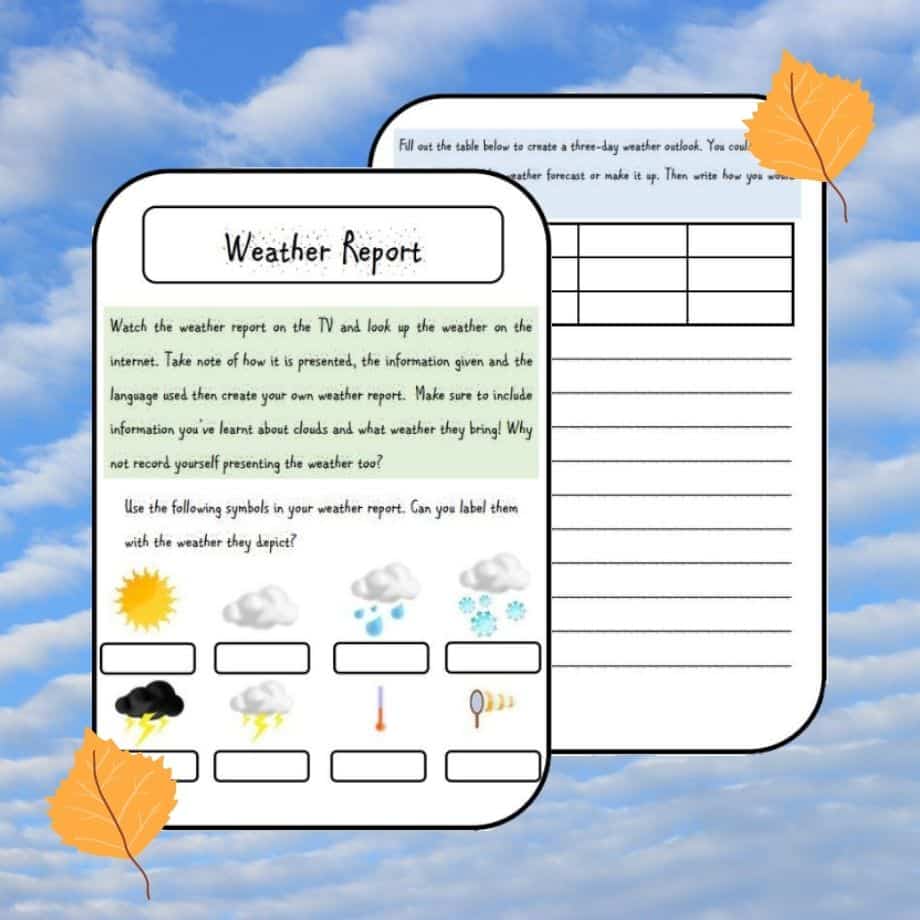weather report for kids