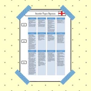 December Project English Curriculum Objectives