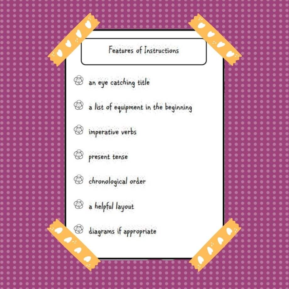 Instructions design ages 7-11
